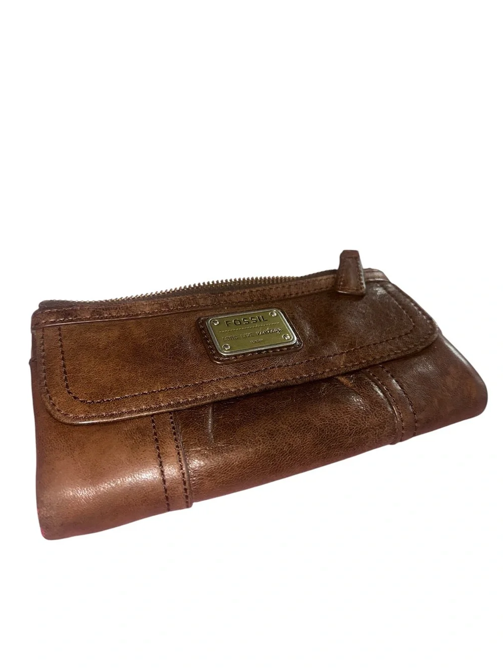 Fossil Emory Clutch Leather Wallet June 2012 SL 2931